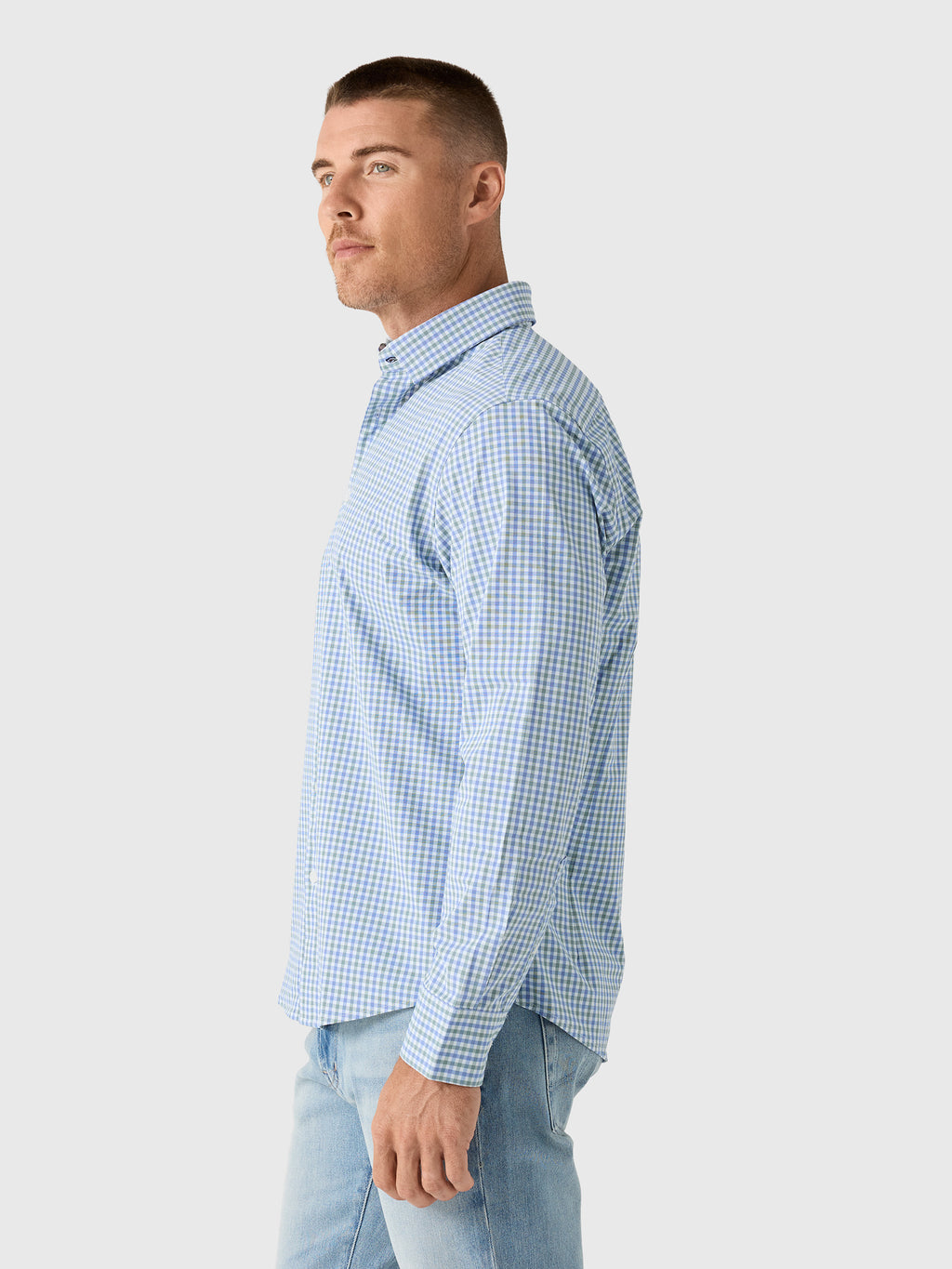 Mizzen+Main Men's Trim Leeward No Tuck Dress Shirt - Saint Bernard