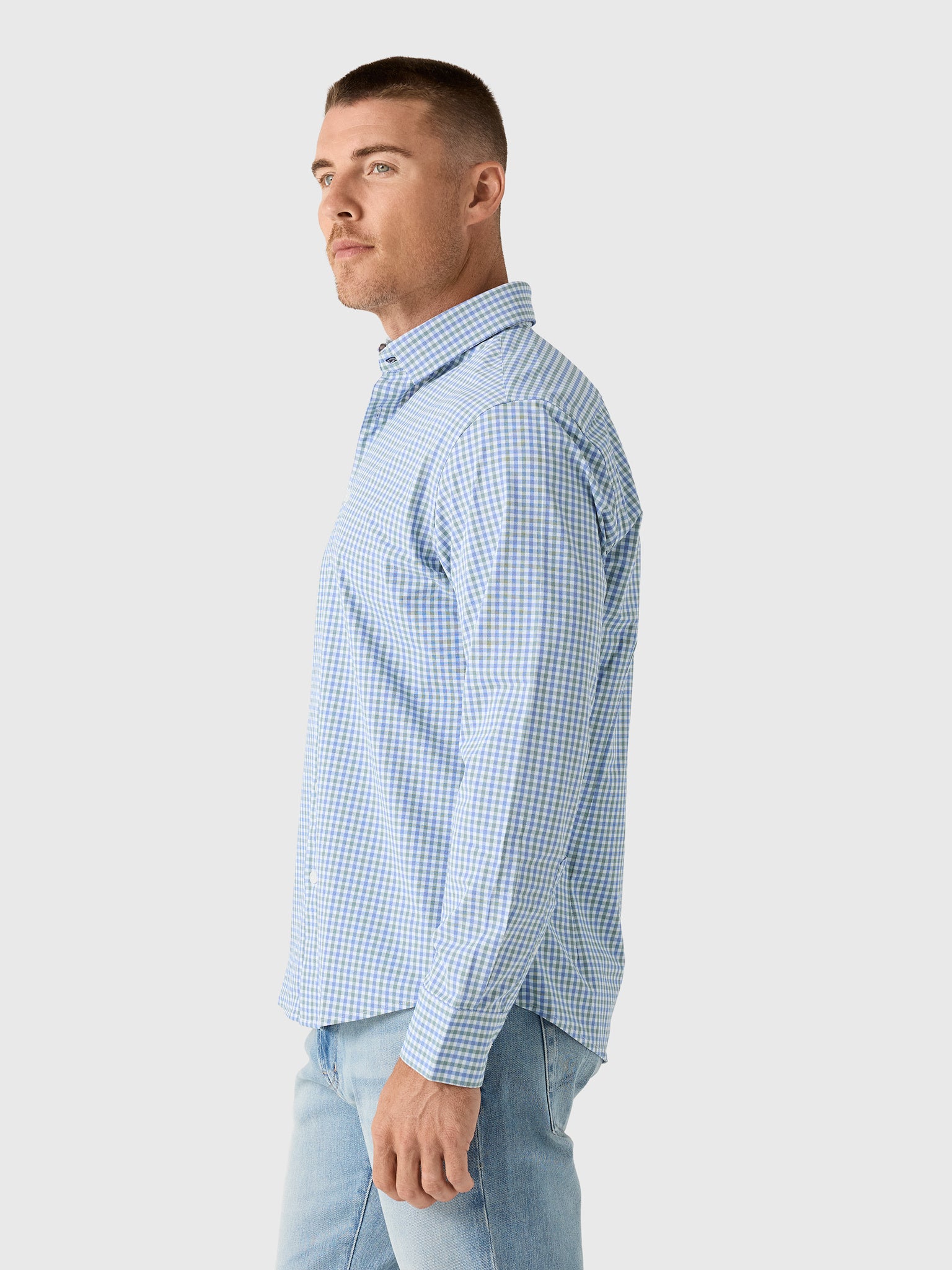 Mizzen+Main Men's Trim Leeward No Tuck Dress Shirt - Saint Bernard
