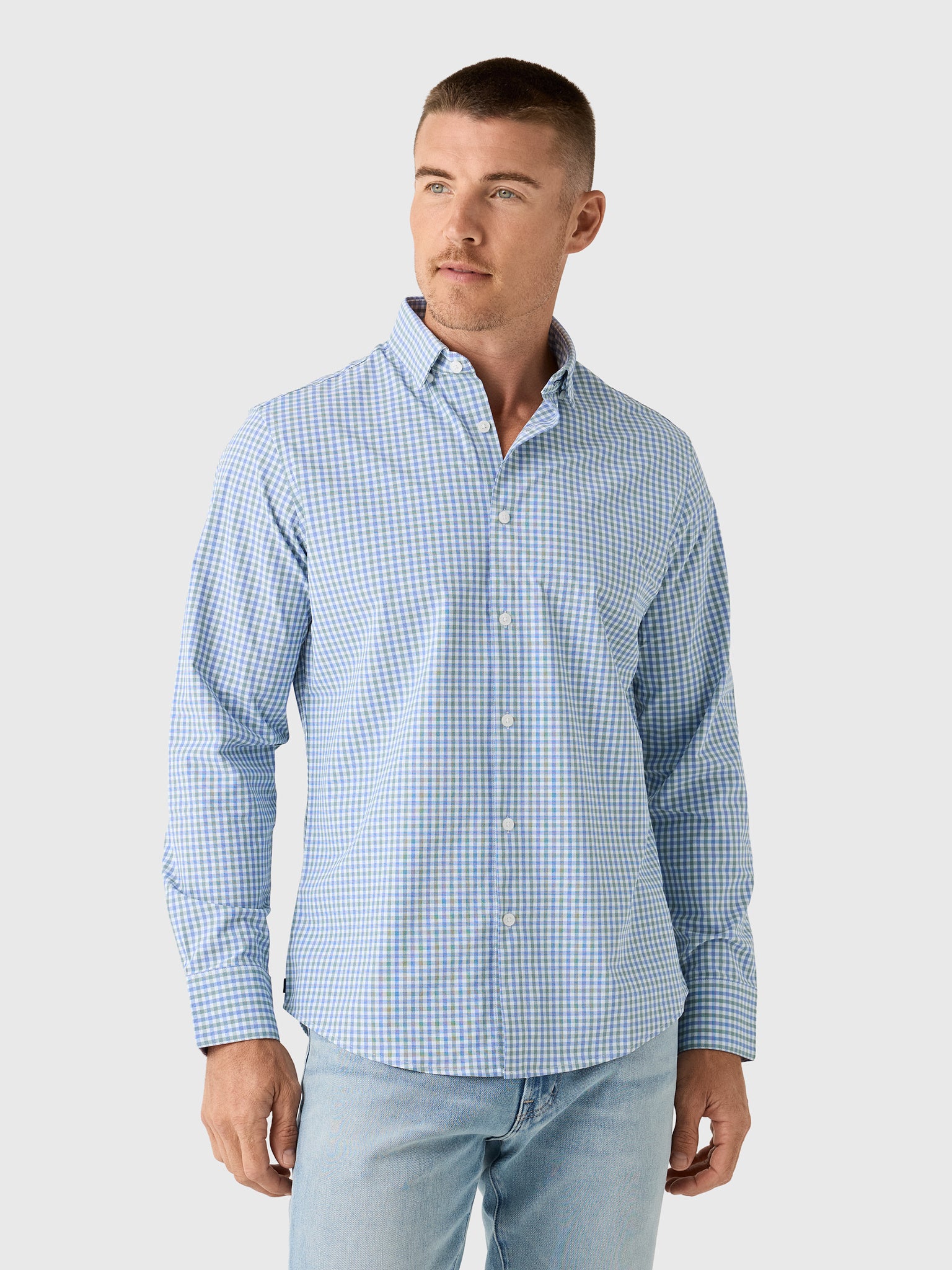 Mizzen+Main Men's Trim Leeward No Tuck Dress Shirt - Saint Bernard