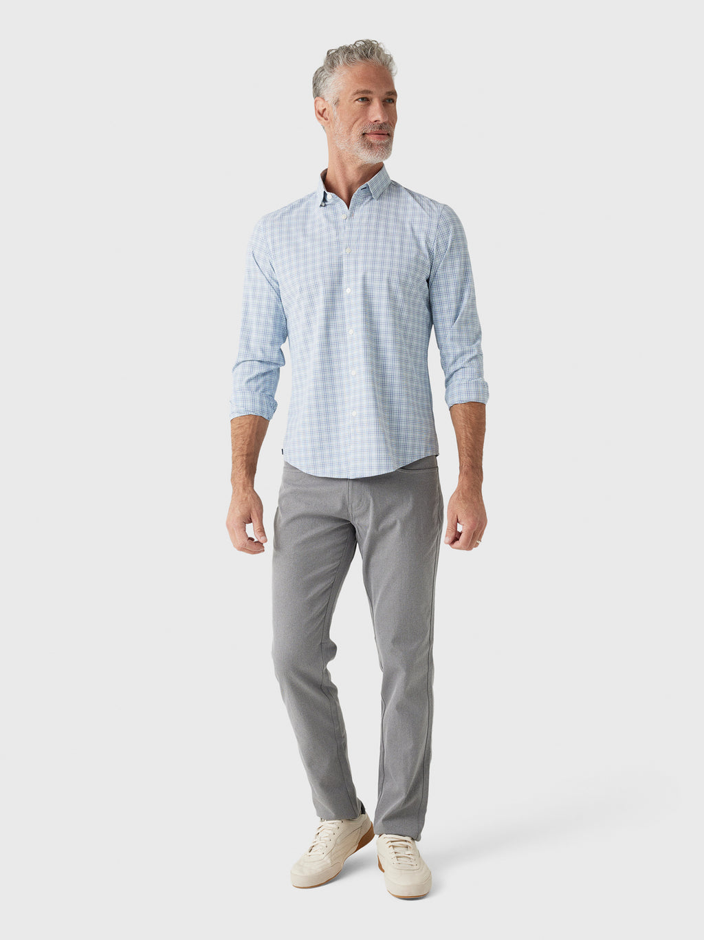 Mizzen+Main Men's Trim Leeward No Tuck Dress Shirt - Saint Bernard