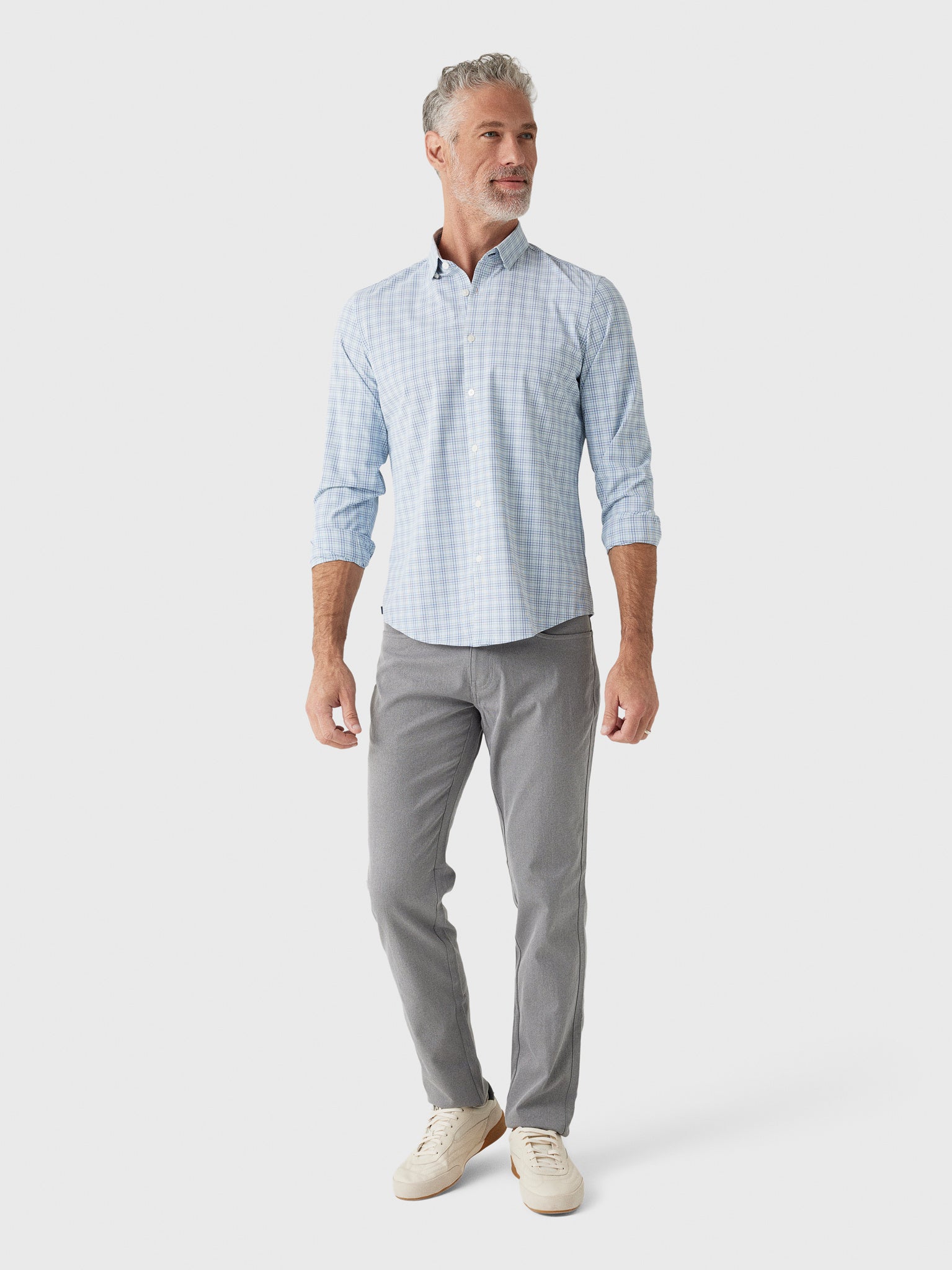 Mizzen+Main Men's Trim Leeward No Tuck Dress Shirt - Saint Bernard