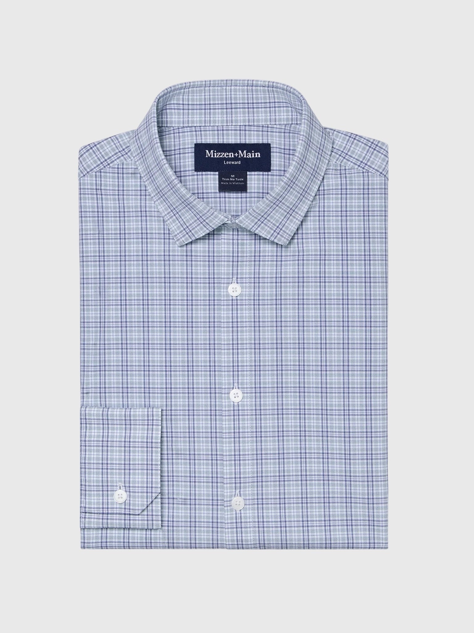 Mizzen+Main Men's Trim Leeward No Tuck Dress Shirt