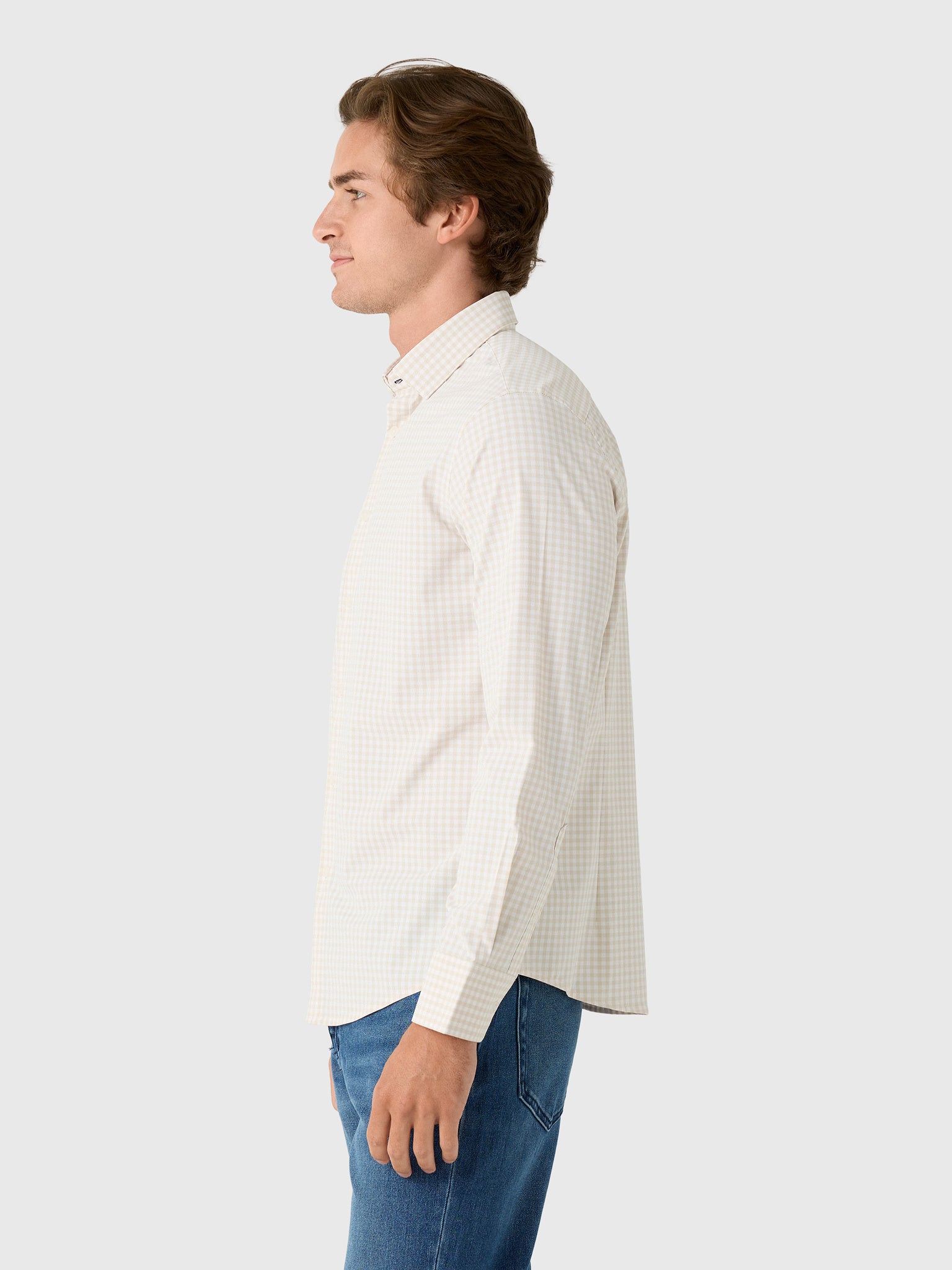 Mizzen+Main Men's Trim Leeward No Tuck Dress Shirt - Saint Bernard