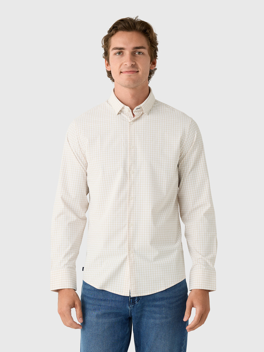 Mizzen+Main Men's Trim Leeward No Tuck Dress Shirt - Saint Bernard