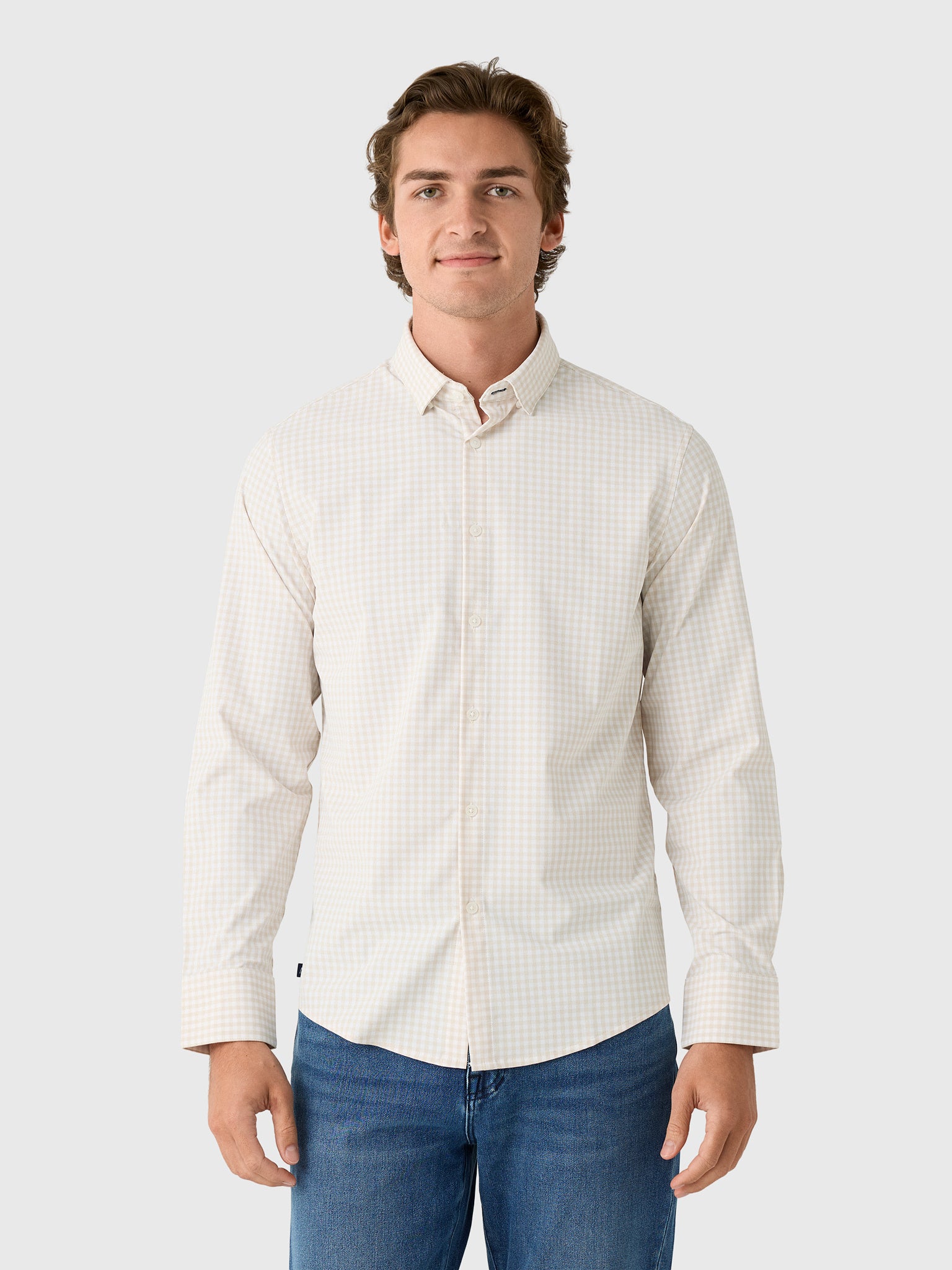 Mizzen+Main Men's Trim Leeward No Tuck Dress Shirt - Saint Bernard