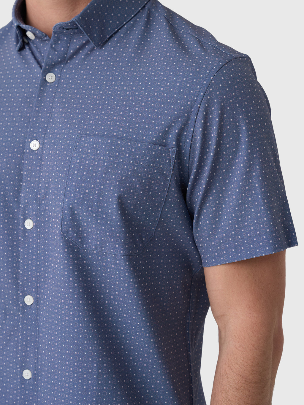 Mizzen+Main Men's Trim Leeward Short Sleeve Dress Shirt - Saint Bernard