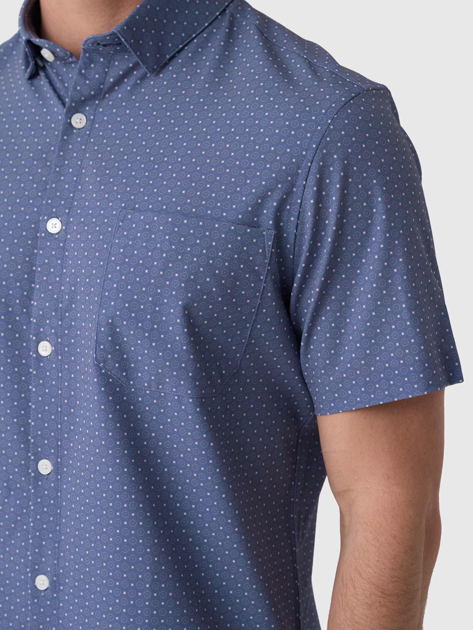 Mizzen+Main Men's Trim Leeward Short Sleeve Dress Shirt - Saint Bernard