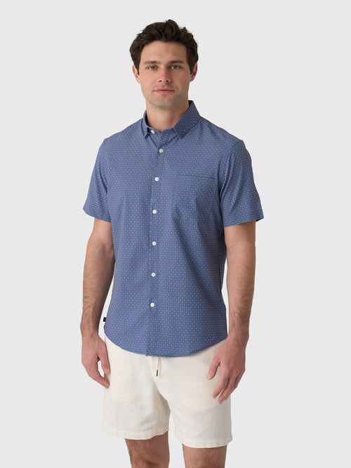Mizzen+Main Men's Trim Leeward Short Sleeve Dress Shirt