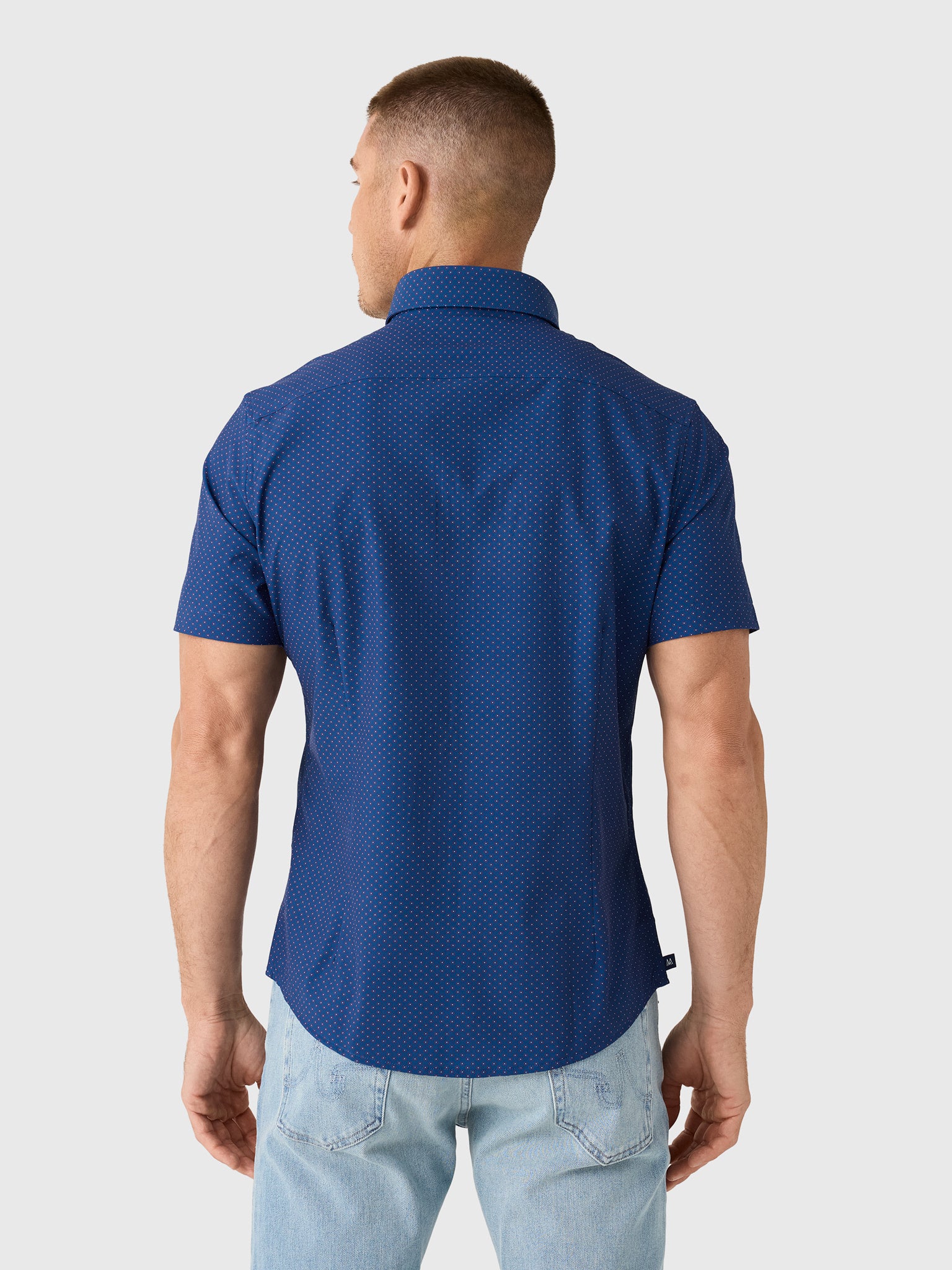 Mizzen+Main Men's Trim Leeward Short Sleeve Dress Shirt - Saint Bernard