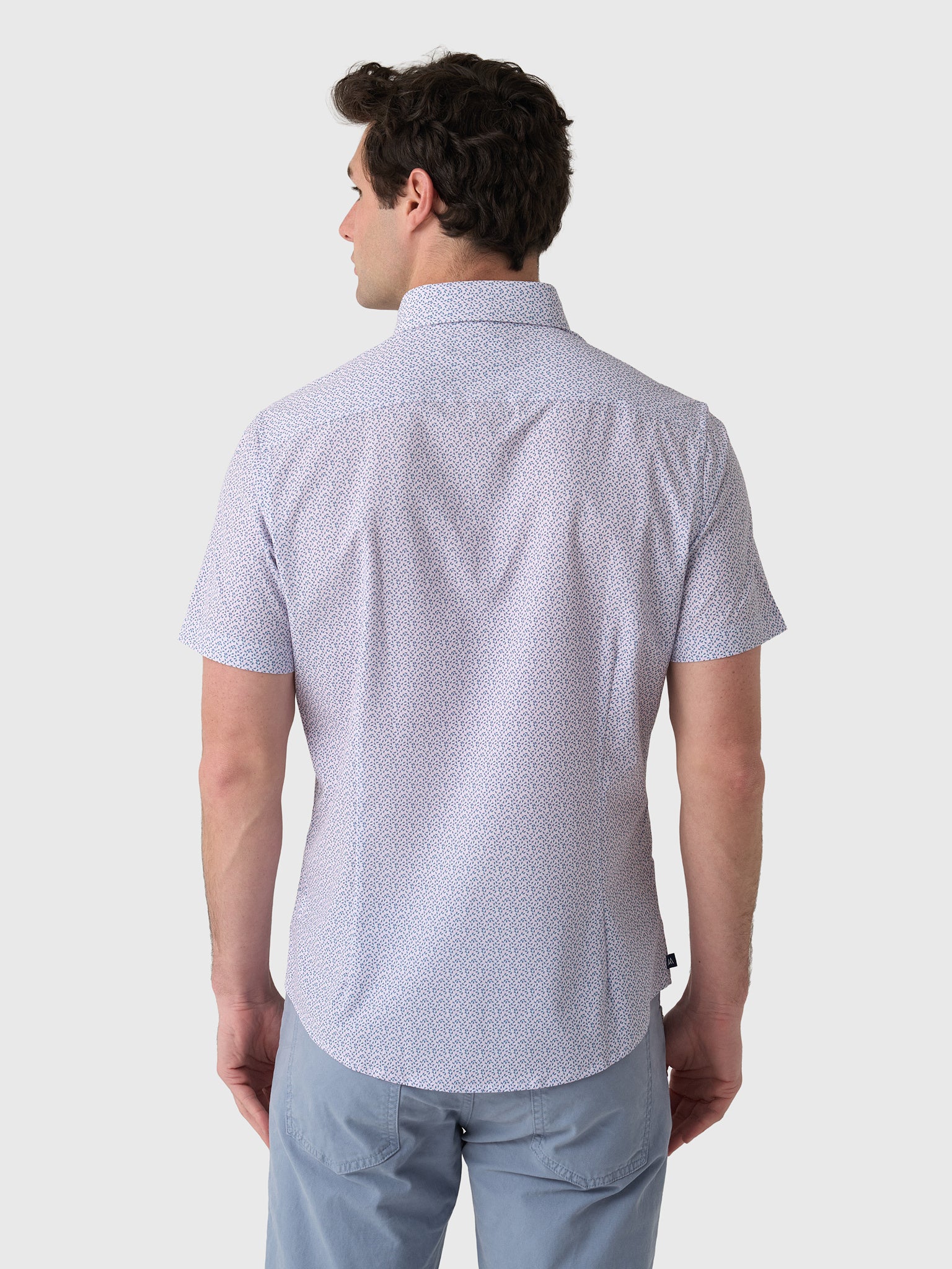 Mizzen+Main Men's Trim Leeward Short Sleeve Dress Shirt - Saint Bernard
