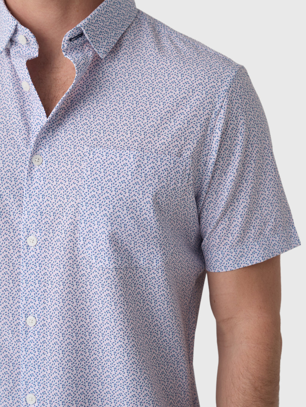 Mizzen+Main Men's Trim Leeward Short Sleeve Dress Shirt - Saint Bernard