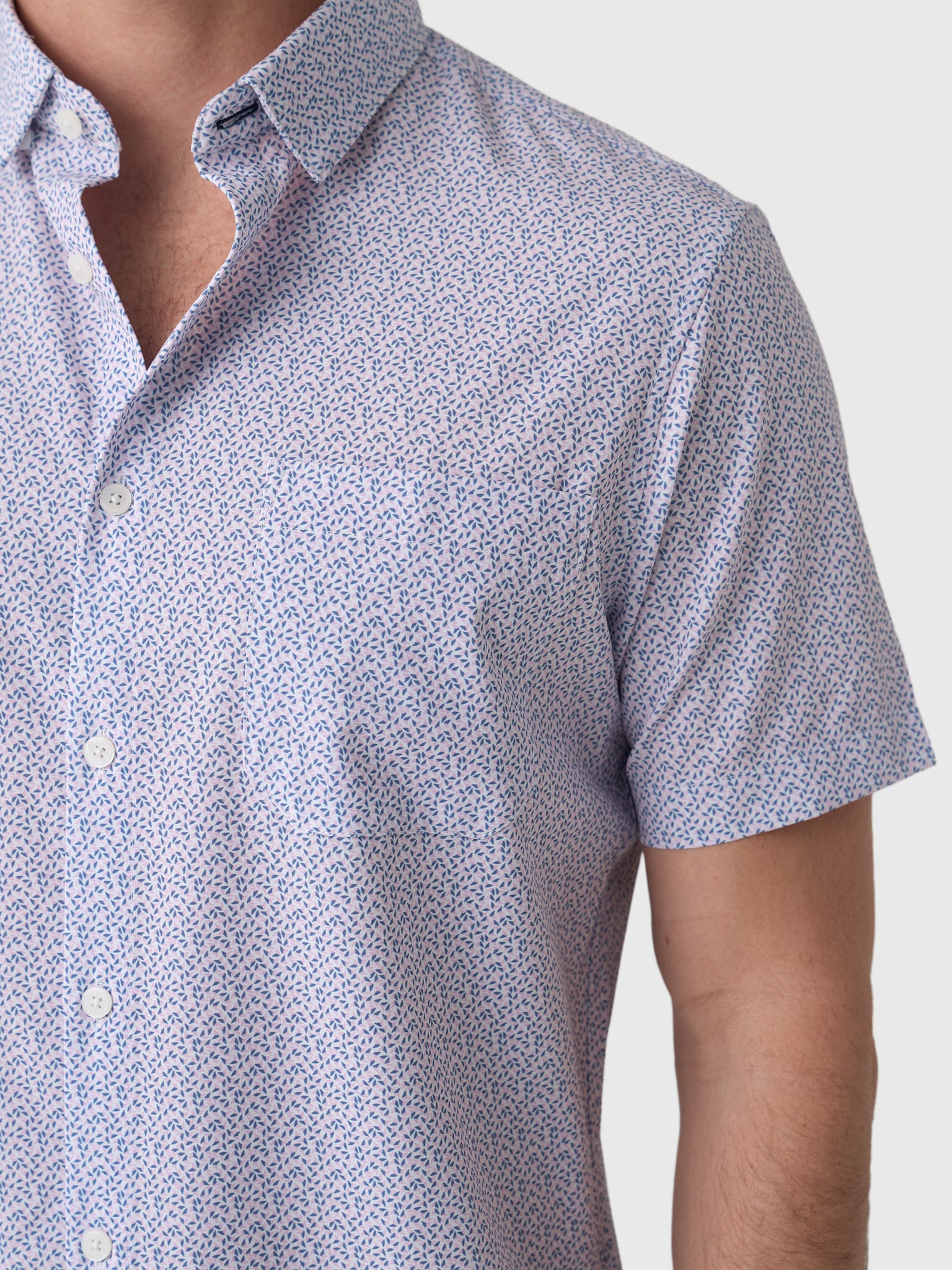 Mizzen+Main Men's Trim Leeward Short Sleeve Dress Shirt - Saint Bernard
