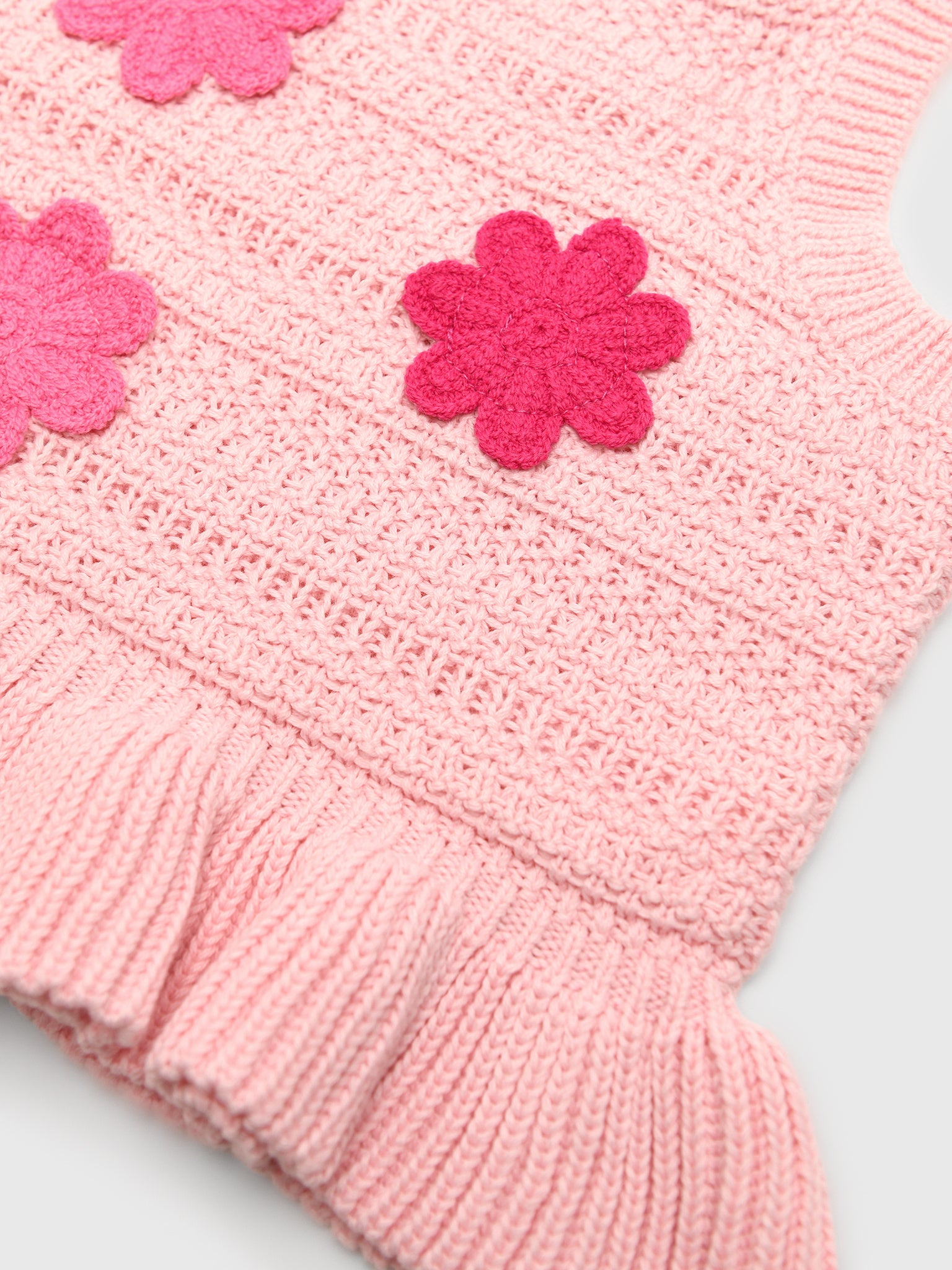 Design History Girls' Crochet Tank - Saint Bernard