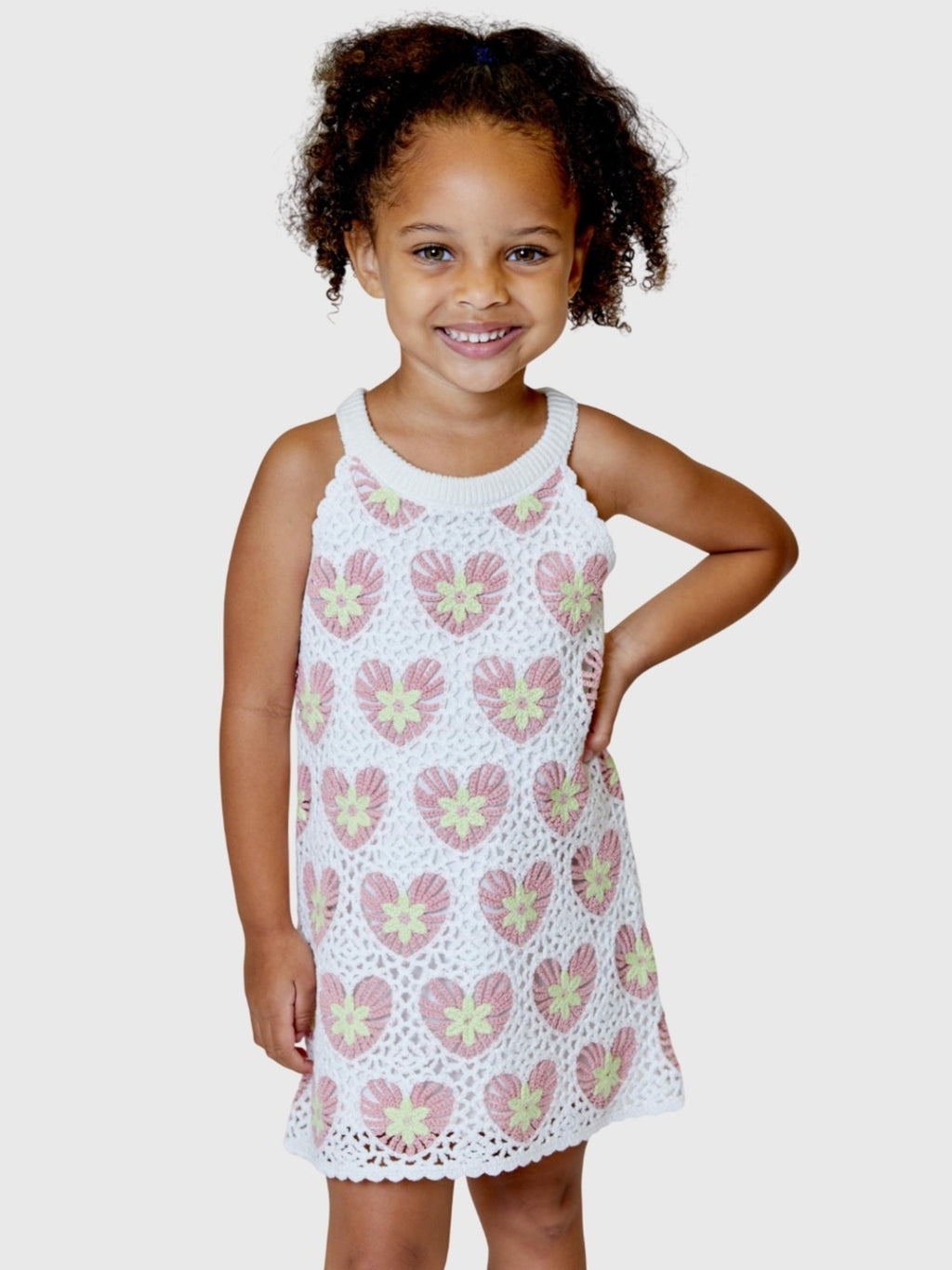 Design History Girls' Crochet Dress - Saint Bernard