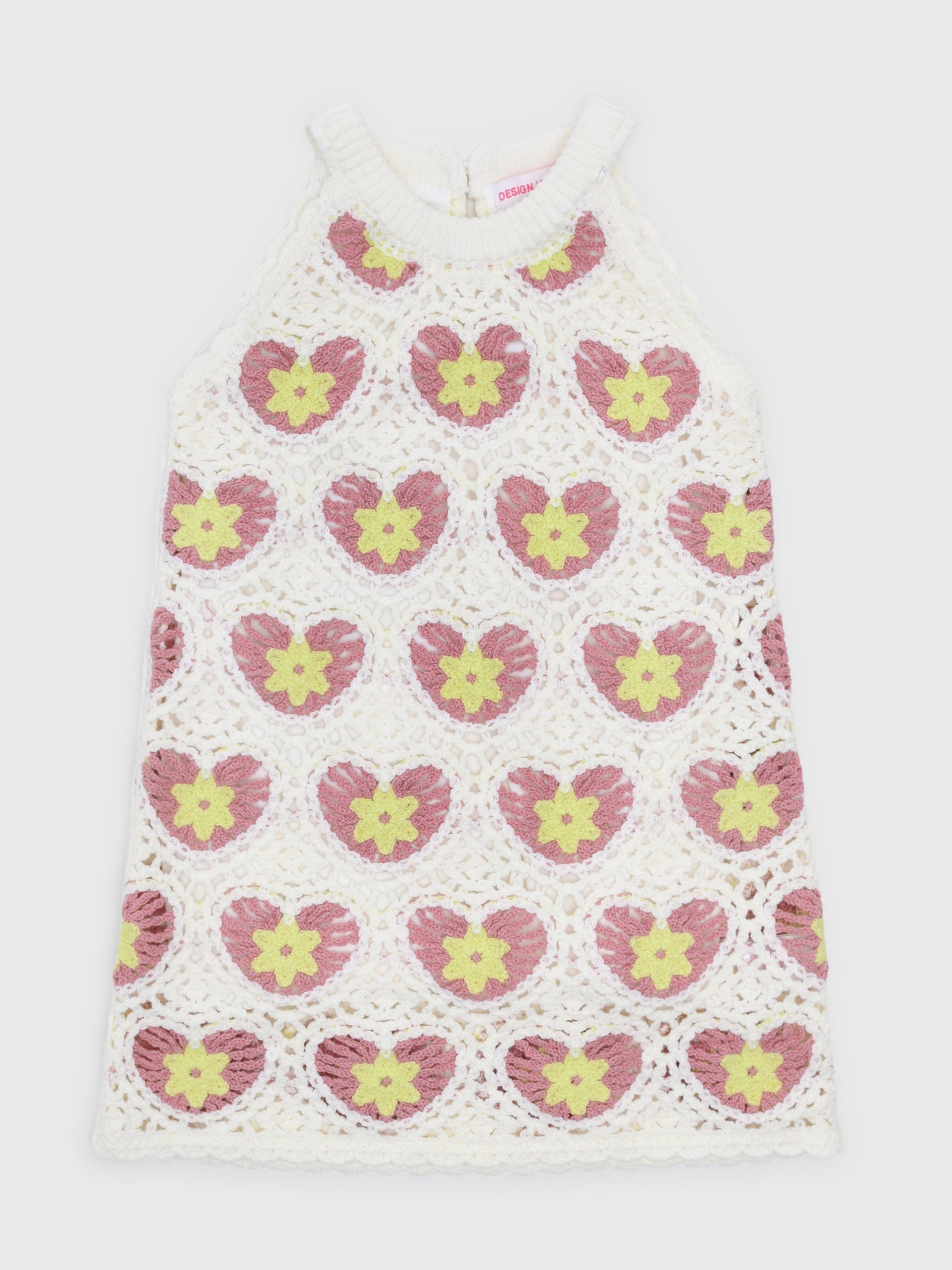 Design History Girls' Crochet Dress - Saint Bernard