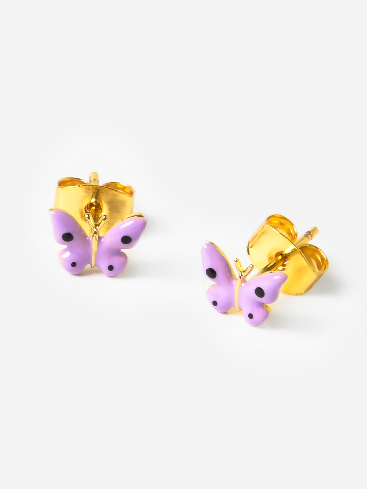 TAI Women's Enamel Butterfly Stud Earrings