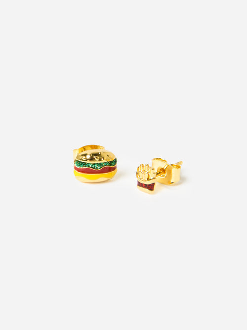 TAI Hamburger + French Fry Stud Earrings