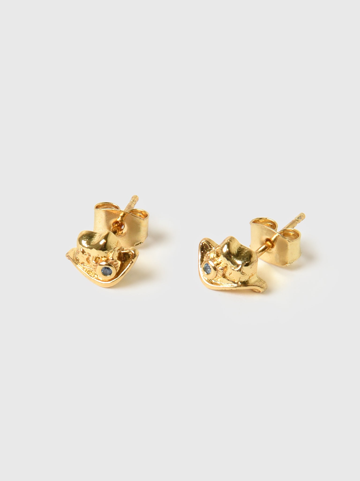 TAI Cowboy Hat Stud Earrings - Saint Bernard