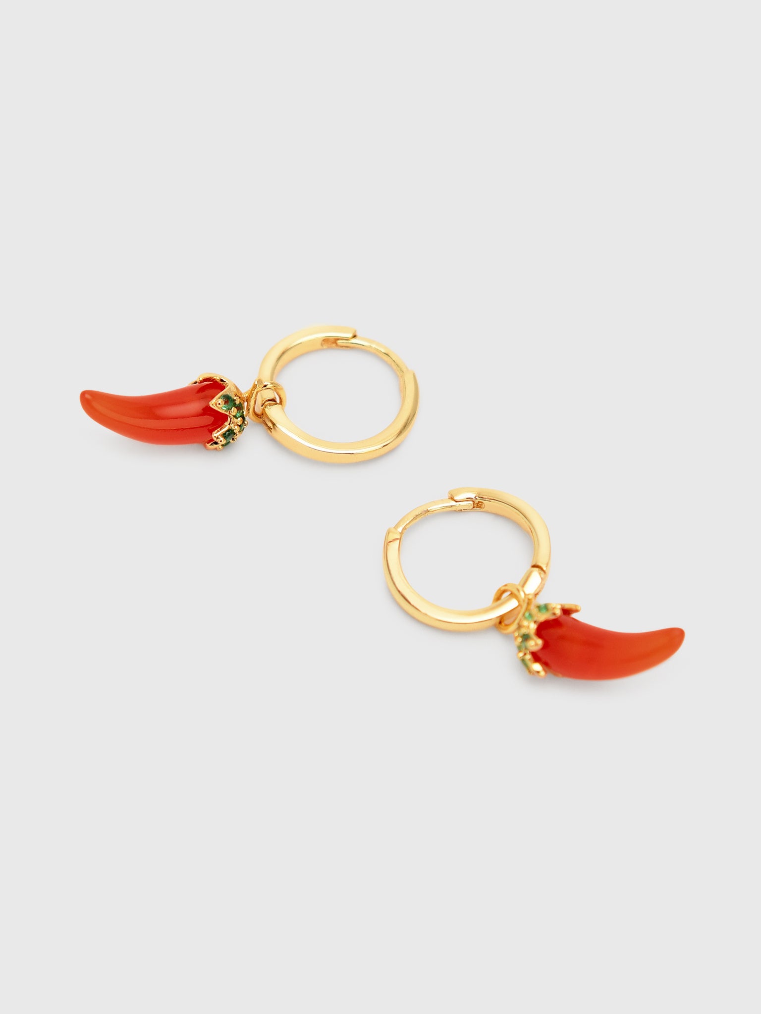 TAI Chili Pepper Huggie Earrings - Saint Bernard