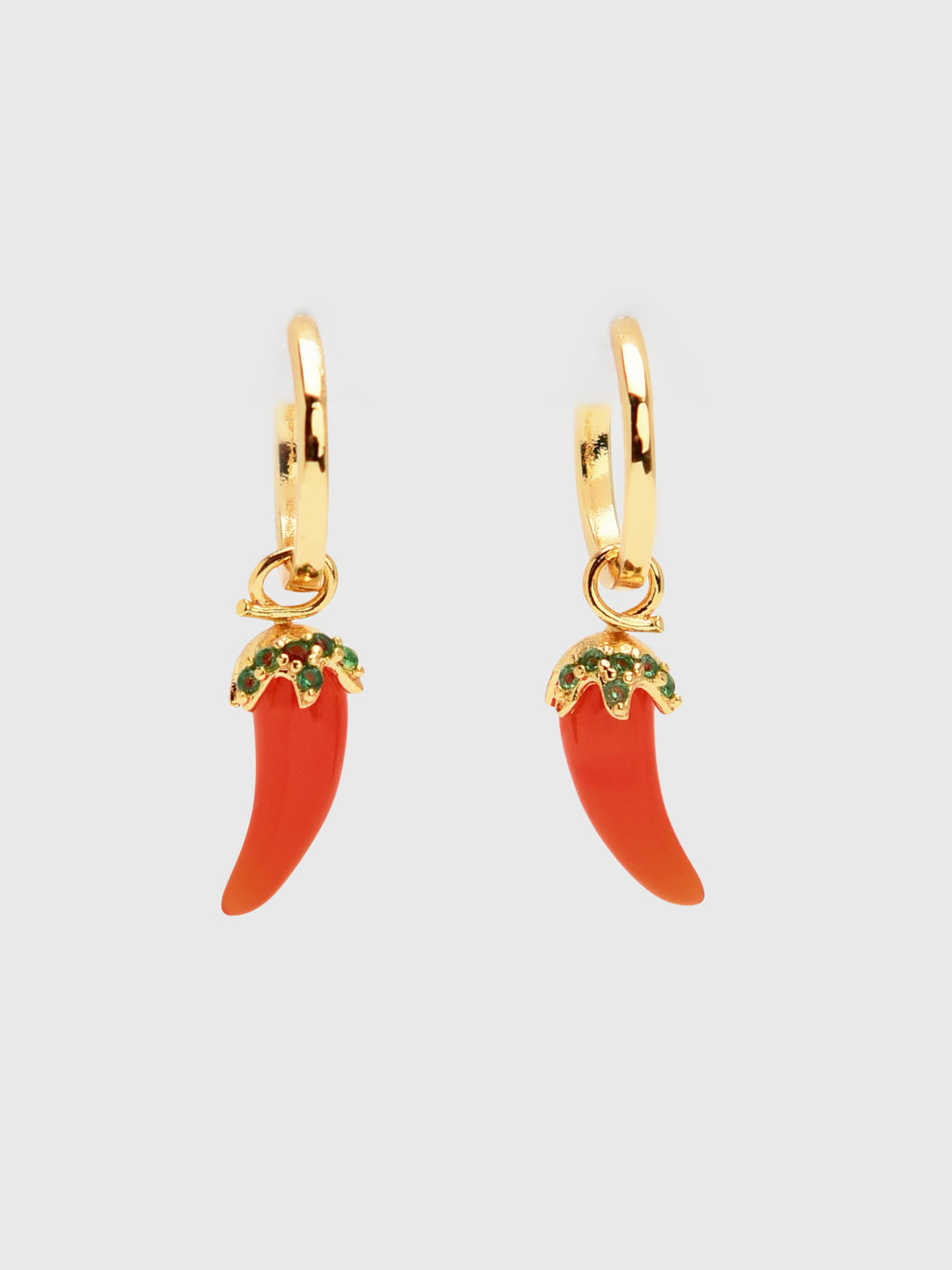 TAI Chili Pepper Huggie Earrings - Saint Bernard