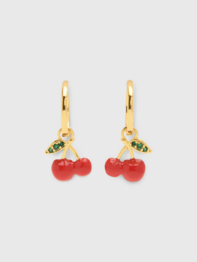 TAI Cherry Huggie Earrings - Saint Bernard