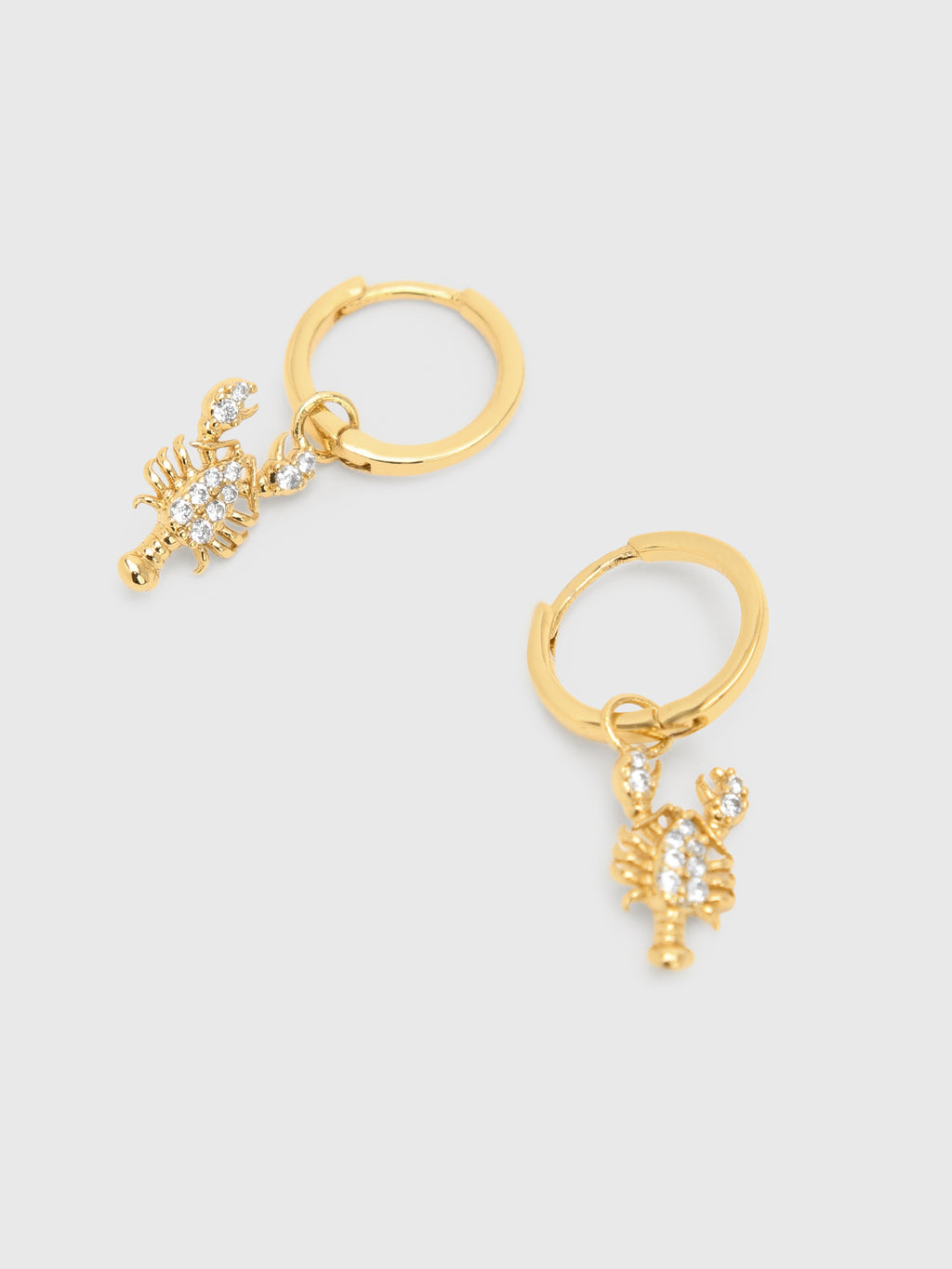 TAI Pavé Lobster Huggie Earrings - Saint Bernard