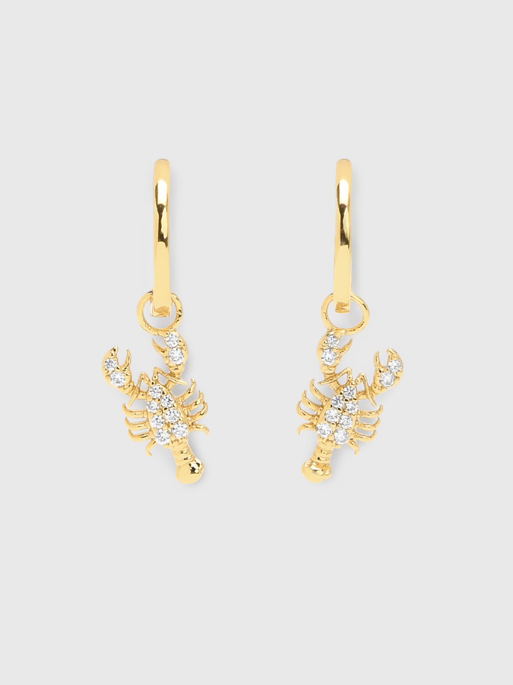 TAI Pavé Lobster Huggie Earrings - Saint Bernard