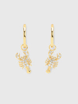 TAI Pavé Lobster Huggie Earrings - Saint Bernard