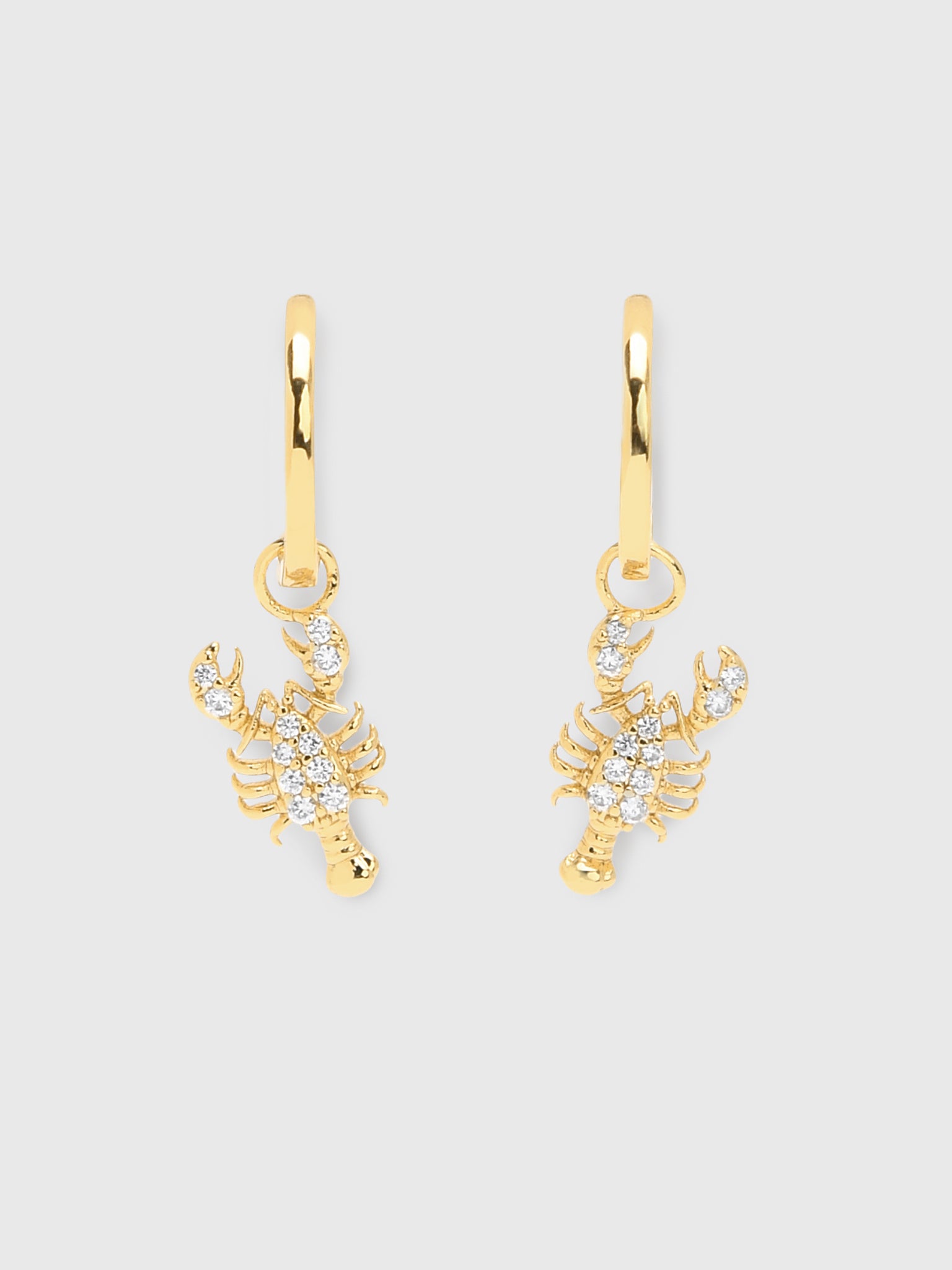 TAI Pavé Lobster Huggie Earrings - Saint Bernard