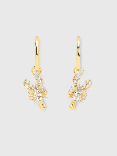 TAI Pavé Lobster Huggie Earrings - Saint Bernard