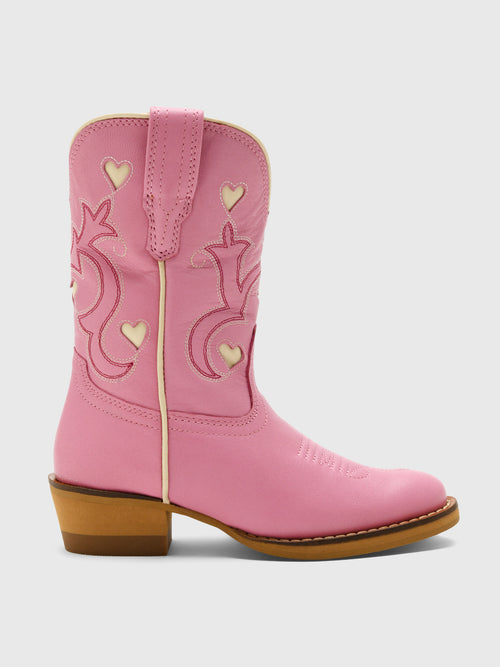Tecovas Girls' The Annie Hearts Boot - Saint Bernard