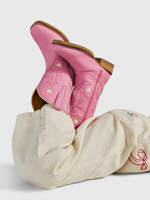 Tecovas Toddler Girls' The Annie Hearts Boot - Saint Bernard