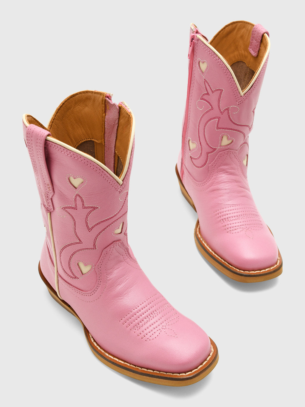 Tecovas Toddler Girls' The Annie Hearts Boot - Saint Bernard