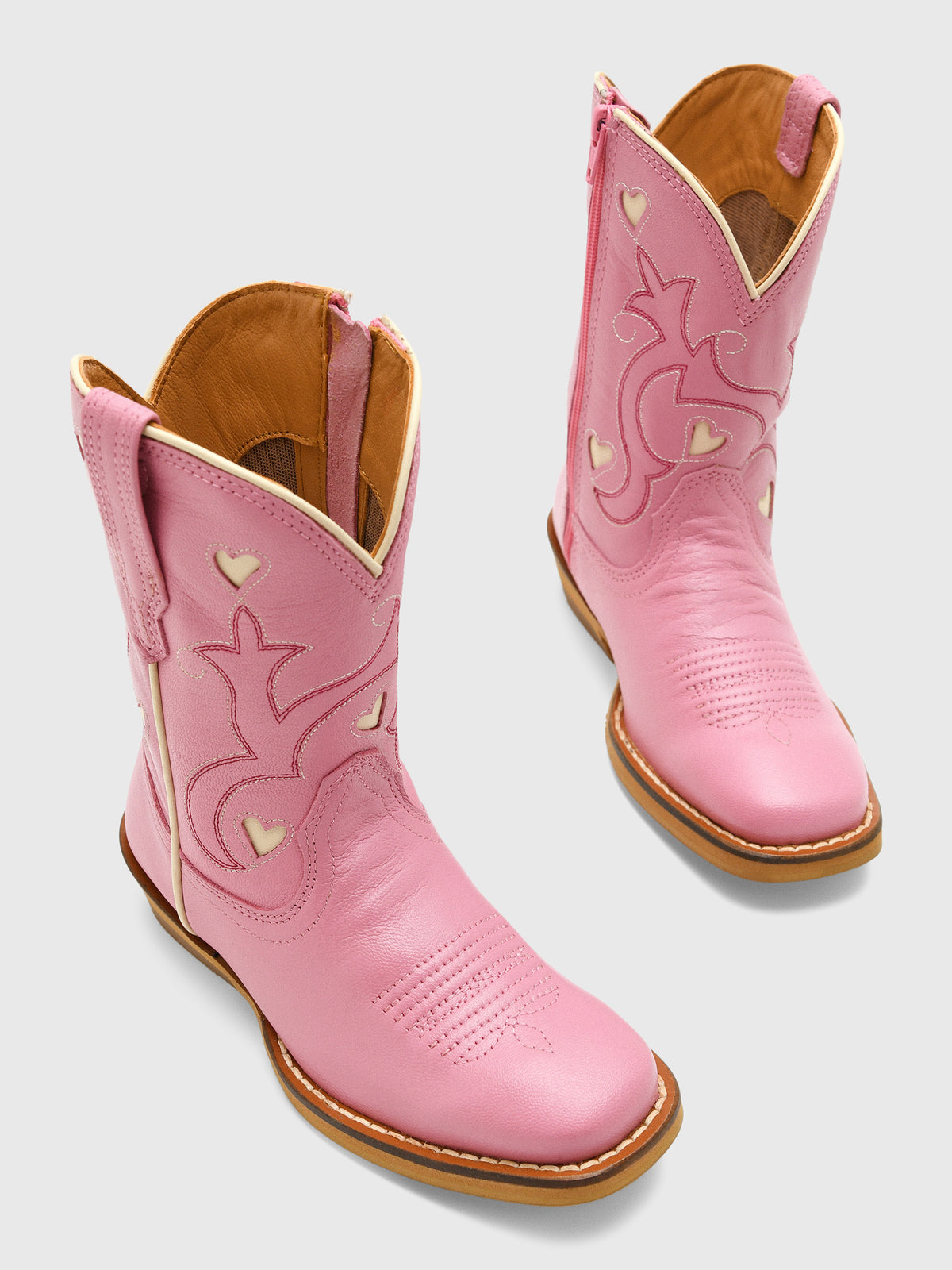 Tecovas Toddler Girls' The Annie Hearts Boot - Saint Bernard