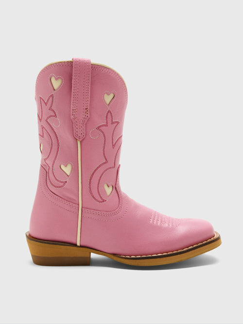 Tecovas Toddler Girls' The Annie Hearts Boot - Saint Bernard