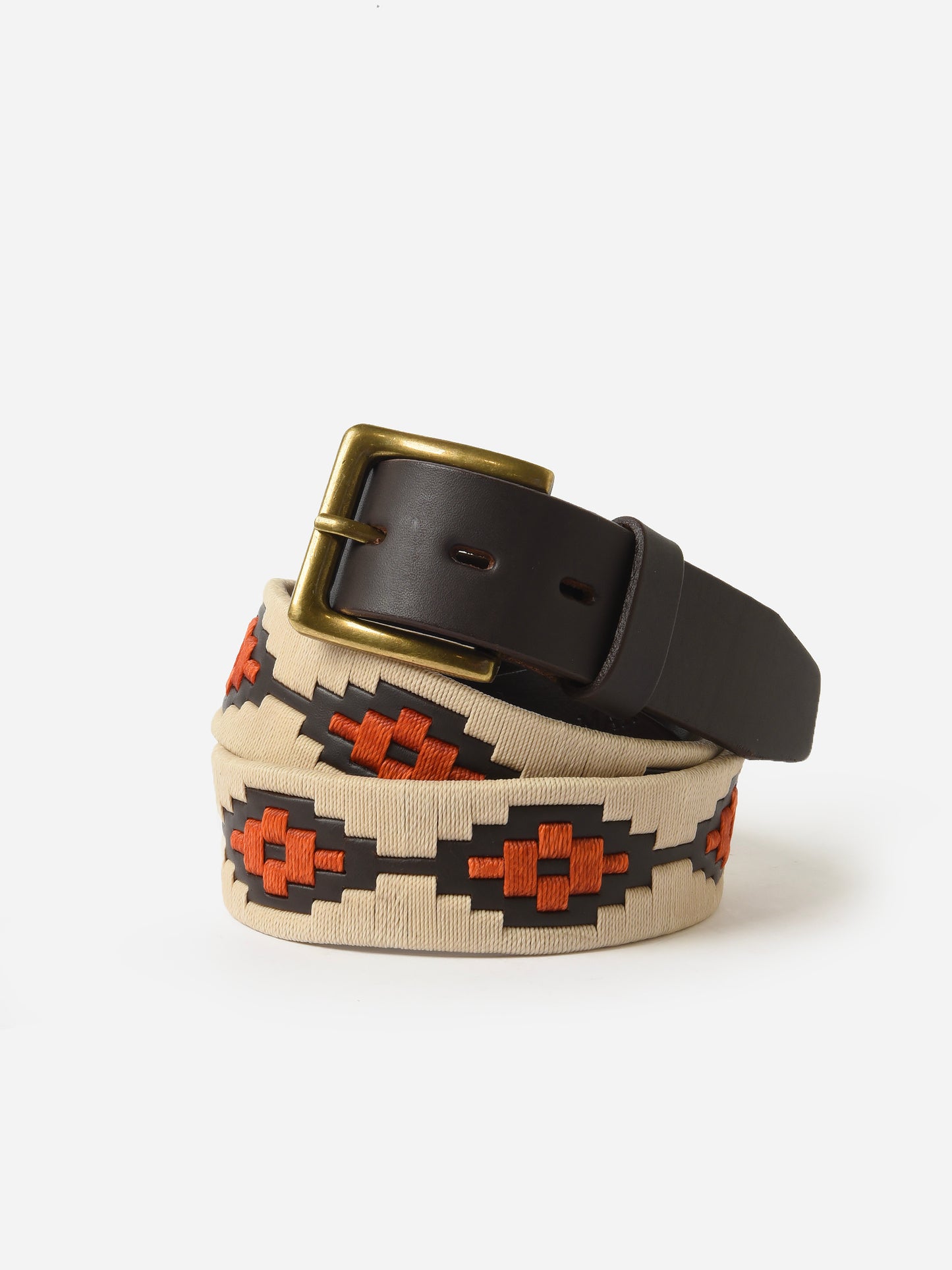 La Matera Men's Tejas Polo Belt - Saint Bernard