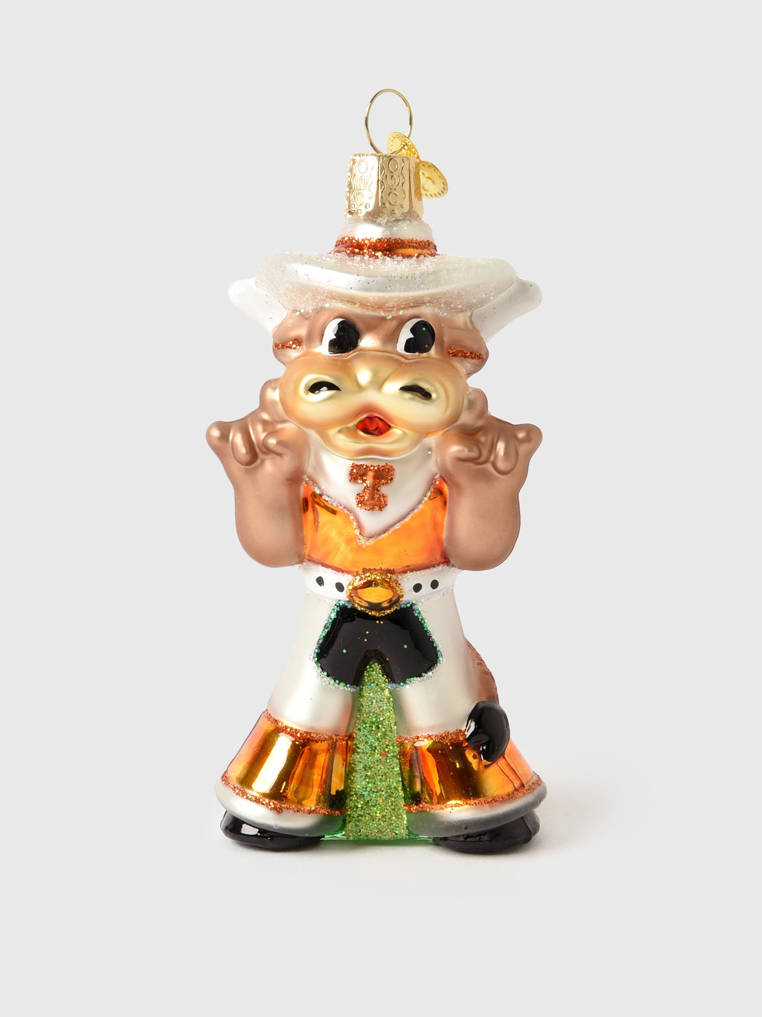 Old World Christmas Texas Bevo Longhorn Ornament - Saint Bernard