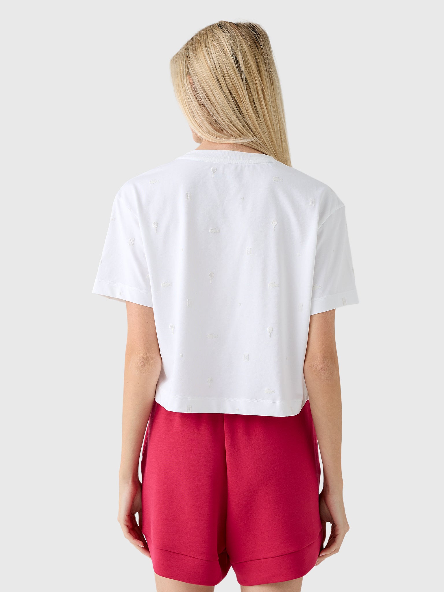 Lacoste Women's Oversized Ultra Dry Tennis T-Shirt - Saint Bernard