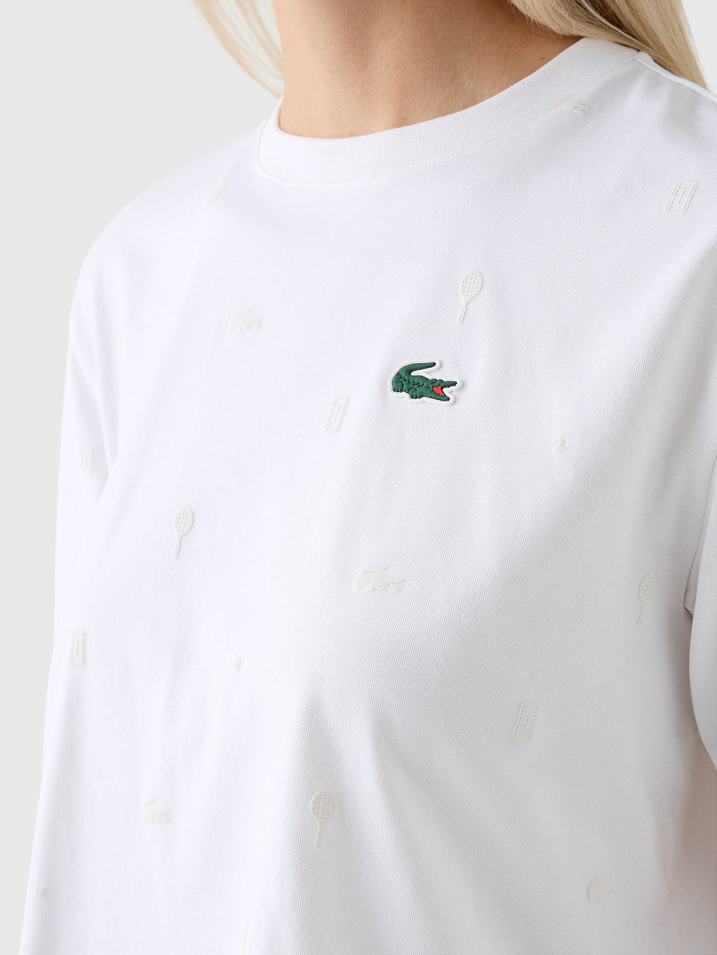 Lacoste Women's Oversized Ultra Dry Tennis T-Shirt - Saint Bernard