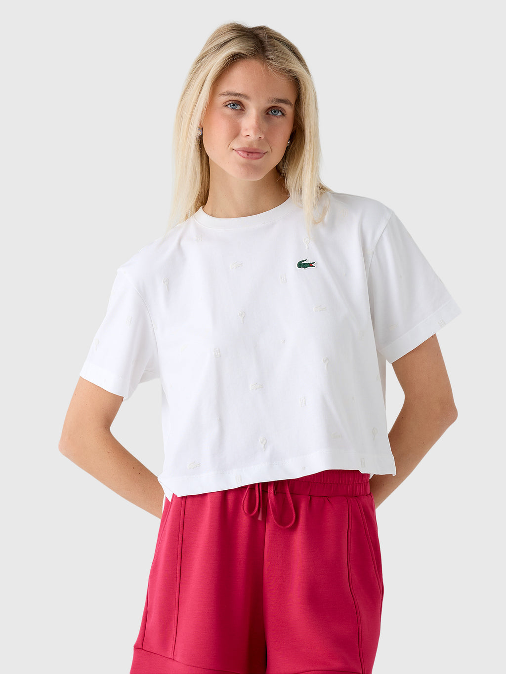 Lacoste Women's Oversized Ultra Dry Tennis T-Shirt - Saint Bernard