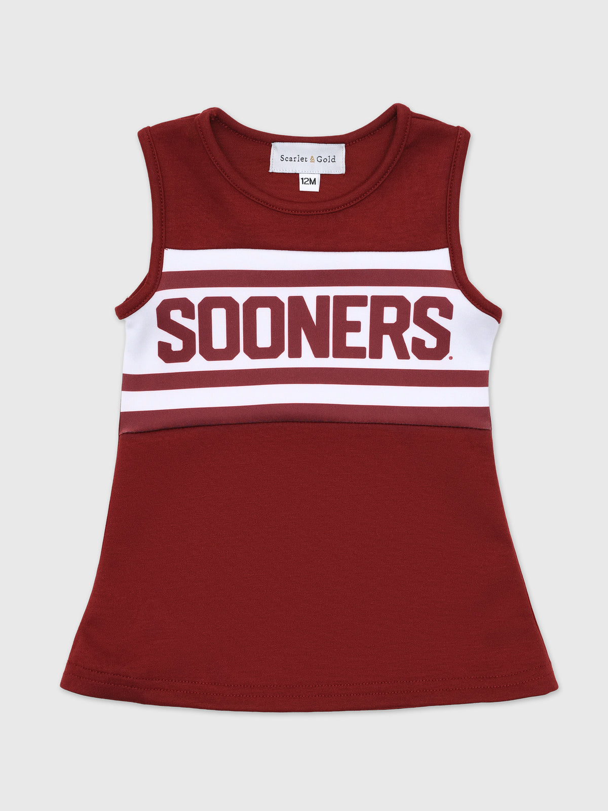 Scarlet And Gold Girls' The Classic Cheer Dress - Saint Bernard