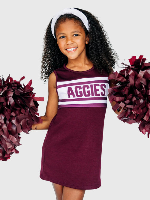 Scarlet And Gold Girls' The Classic Cheer Dress - Saint Bernard