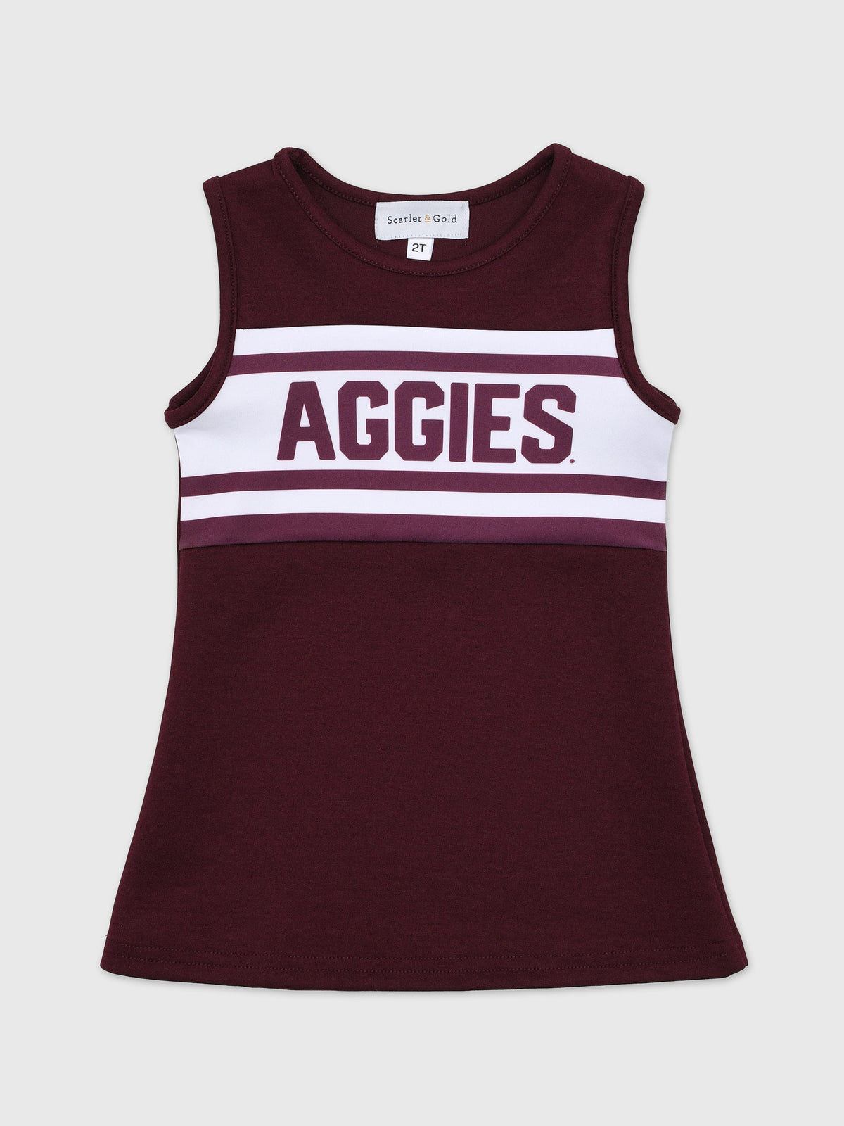 Scarlet And Gold Girls' The Classic Cheer Dress - Saint Bernard