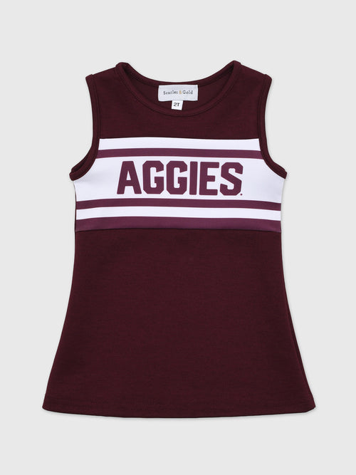 Scarlet And Gold Girls' The Classic Cheer Dress - Saint Bernard