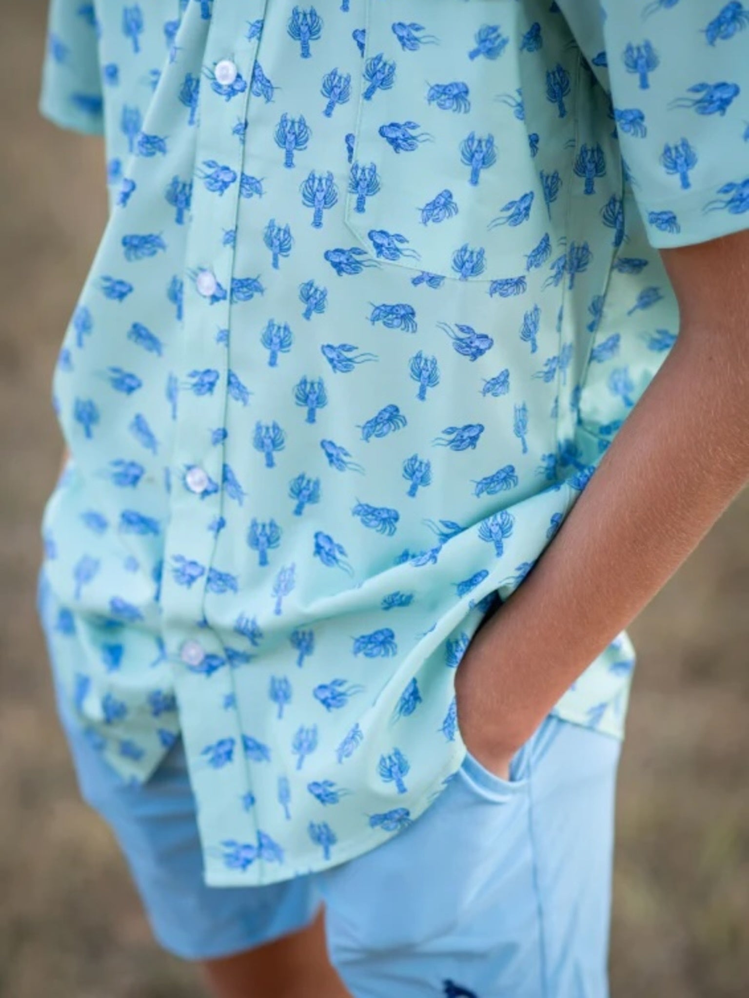 Blue Quail Boys' Everyday Button-Down Shirt - Saint Bernard