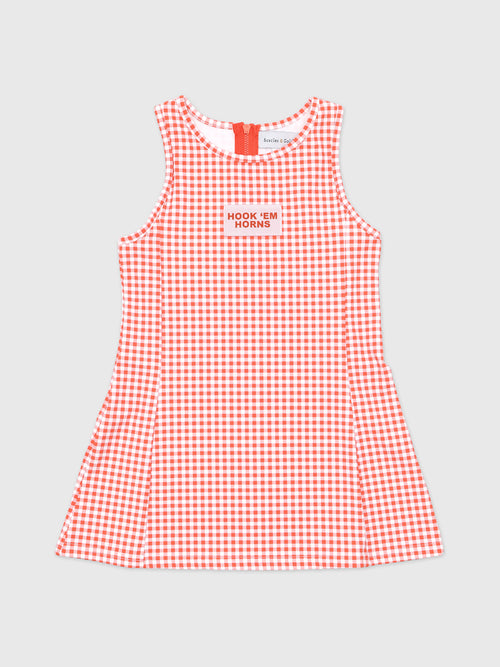 Scarlet And Gold Girls' The Grace Gingham Dress - Saint Bernard