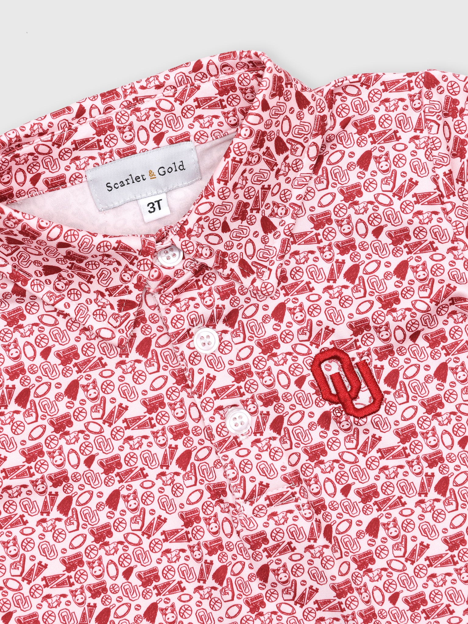 Scarlet And Gold Boys' The James Polo - Saint Bernard