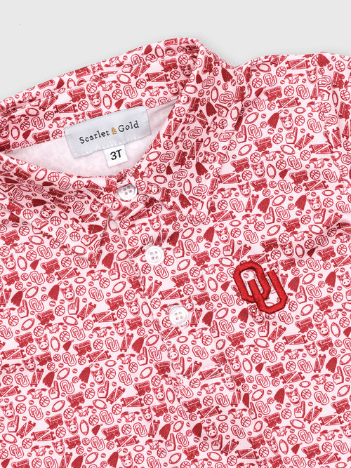 Scarlet And Gold Boys' The James Polo - Saint Bernard