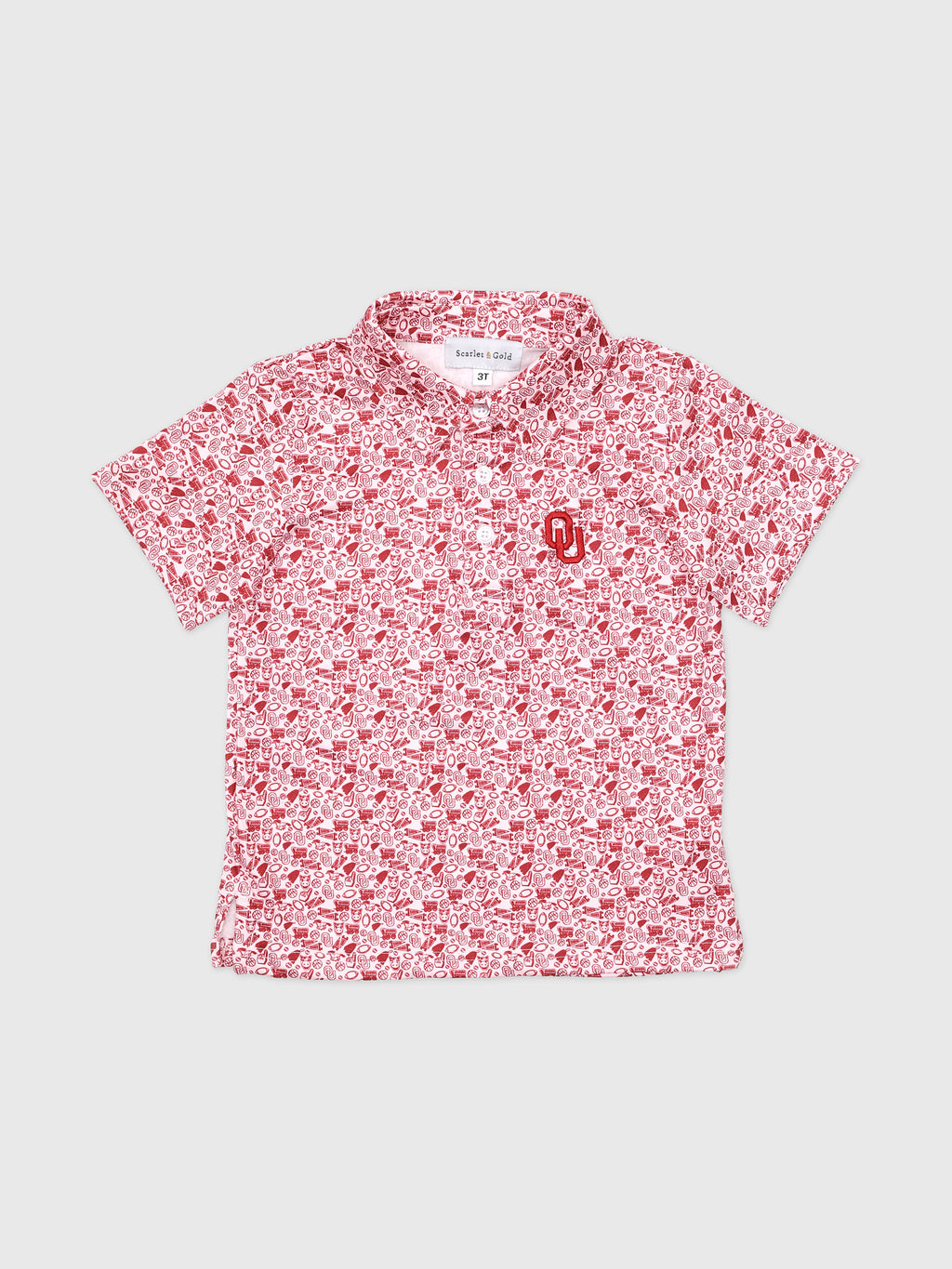 Scarlet And Gold Boys' The James Polo - Saint Bernard