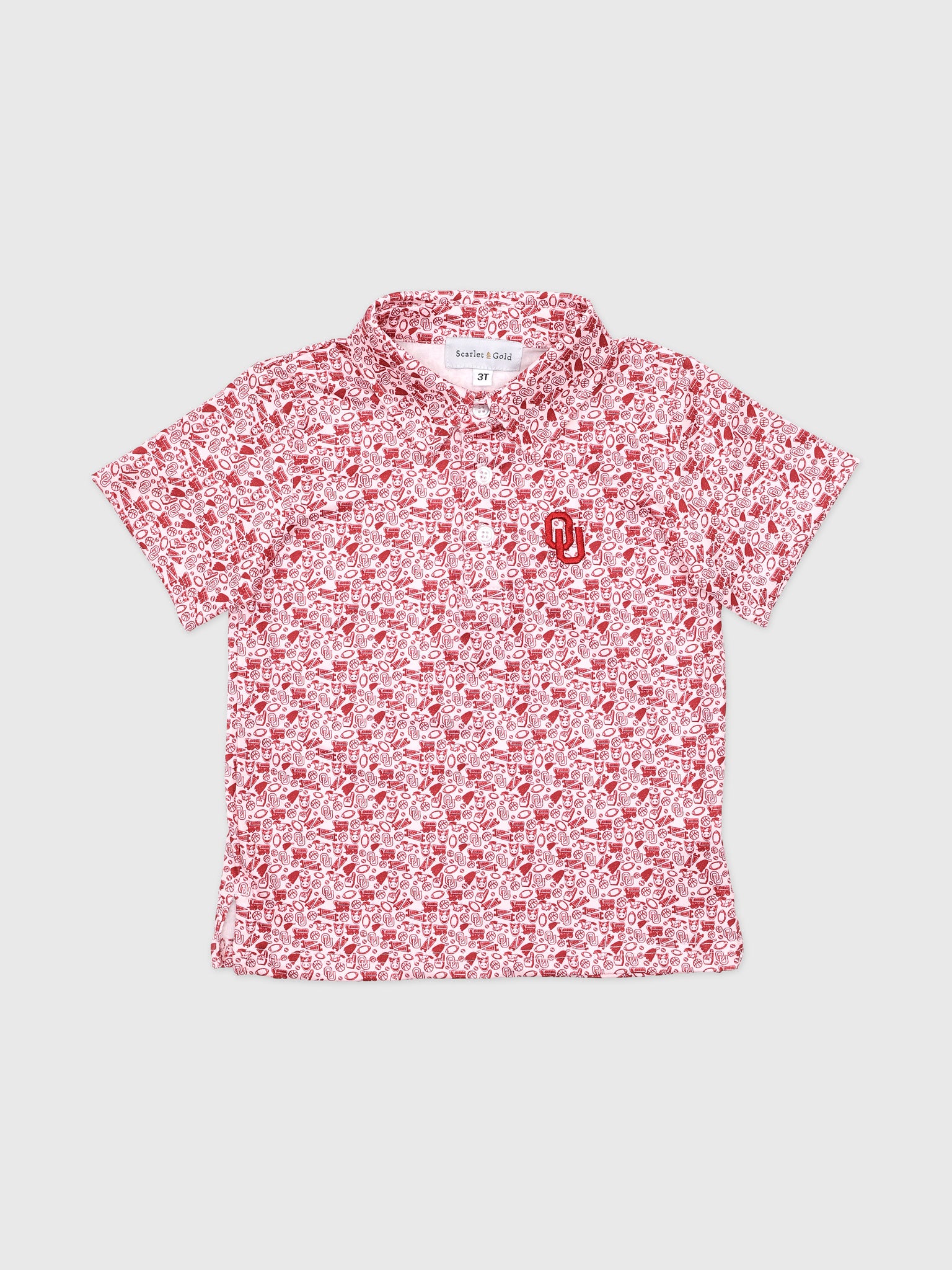 Scarlet And Gold Boys' The James Polo - Saint Bernard